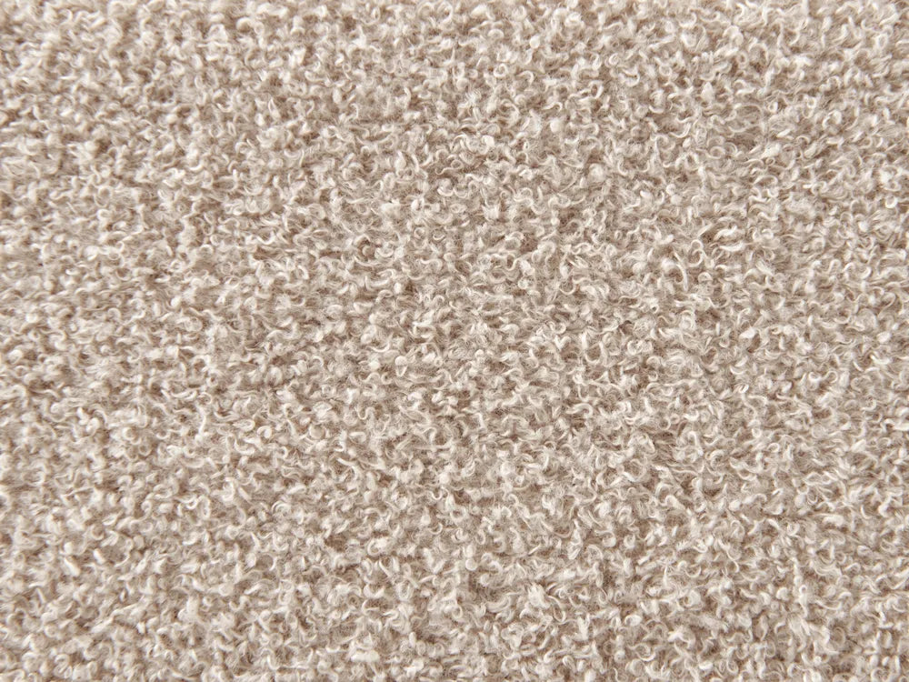 Four Poster Bed Boucle 180 x 200 cm (EU Super King) Taupe Brooklinn
