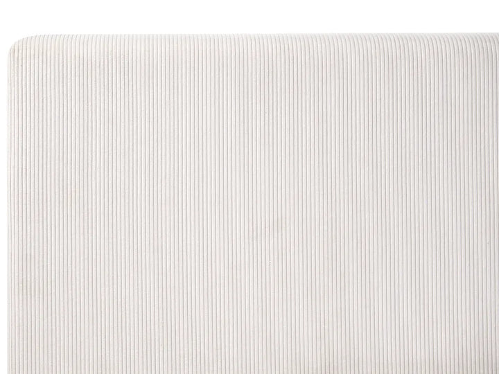Ottoman Bed Corduroy 180 x 200 cm (EU Super King) Light Beige Corsi