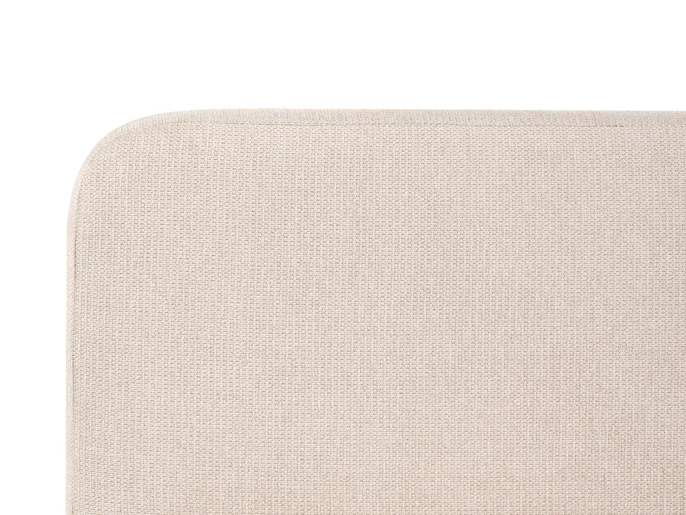 Divan Bed with Storage Fabric 160 x 200 cm (EU King Size) Light Beige Dajai