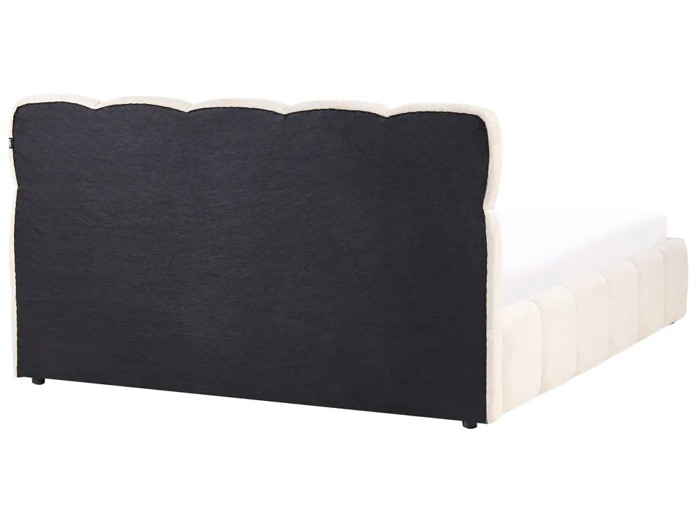 Ottoman Bed Fabric 160 x 200 cm (EU King Size) Light Beige Berus