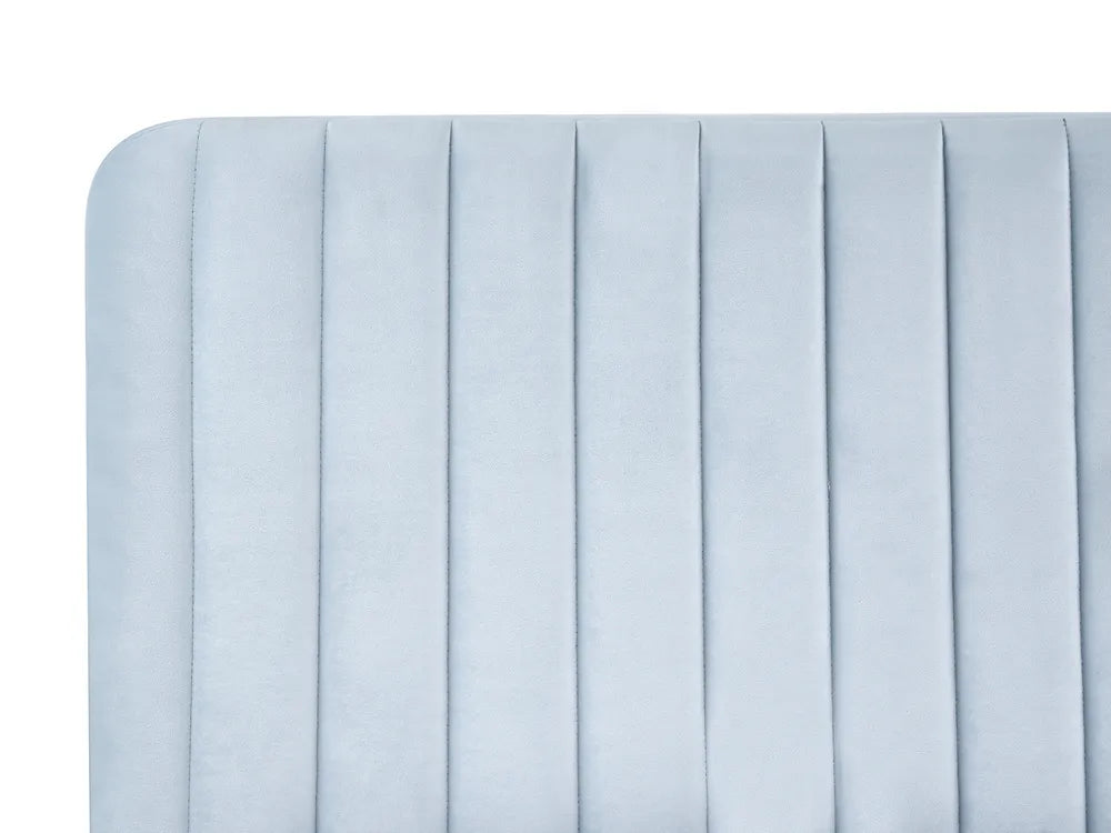 Bed Velvet 180 x 200 cm (EU Super King) Light Blue Shila