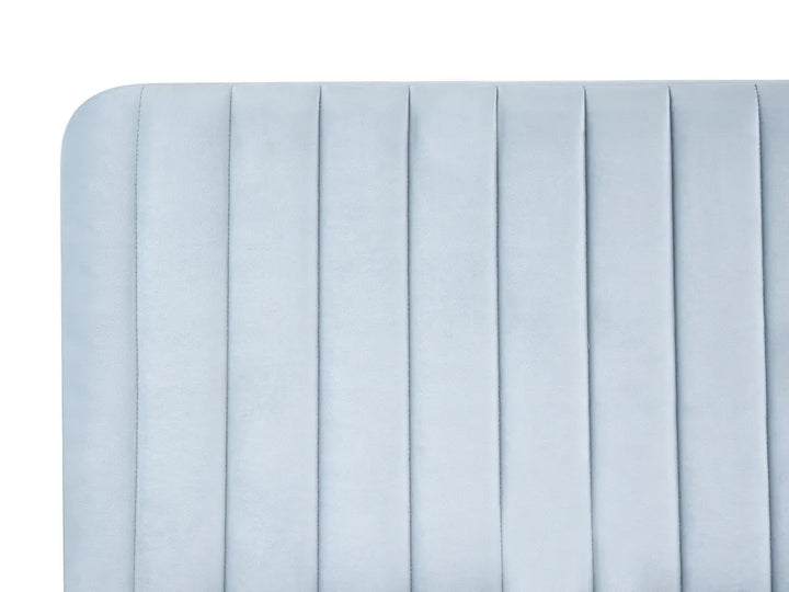 Bed Velvet 180 x 200 cm (EU Super King) Light Blue Shila