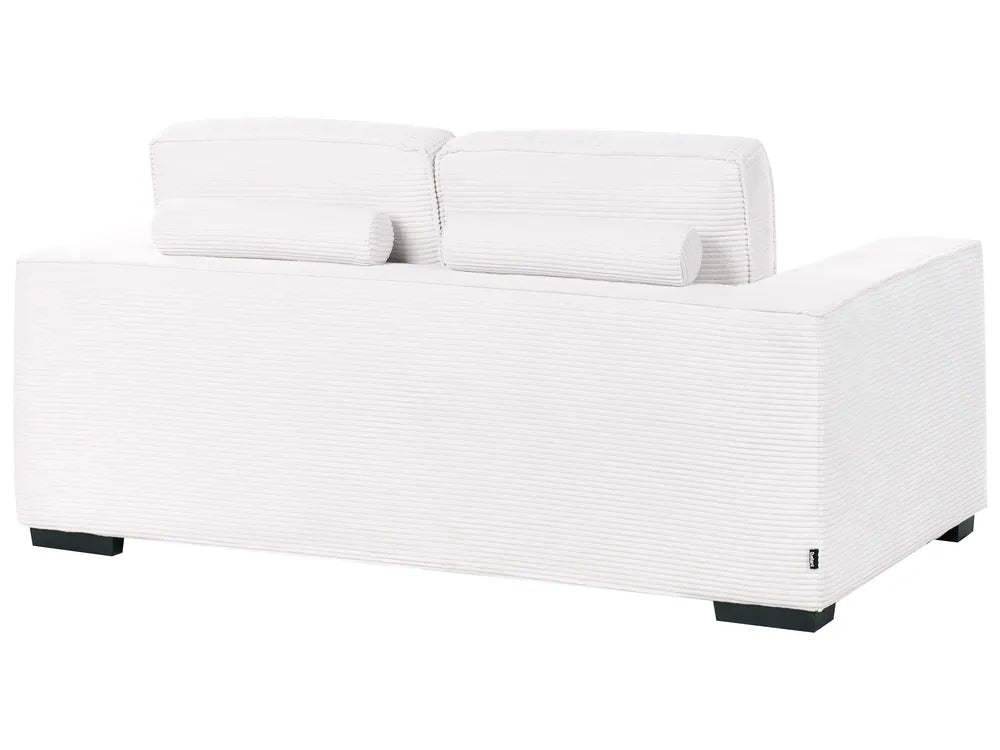 2 Seater Corduroy White Gelene