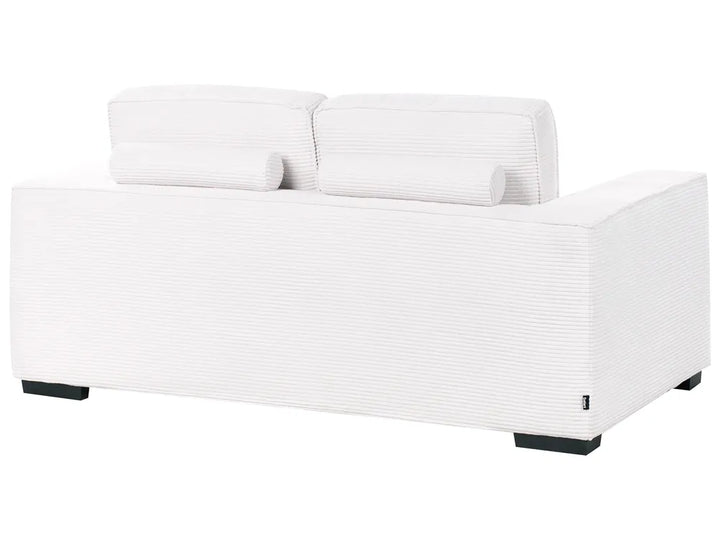 2 Seater Corduroy White Gelene