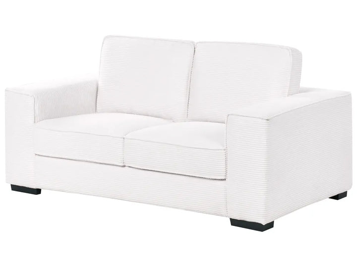 2 Seater Corduroy White Gelene