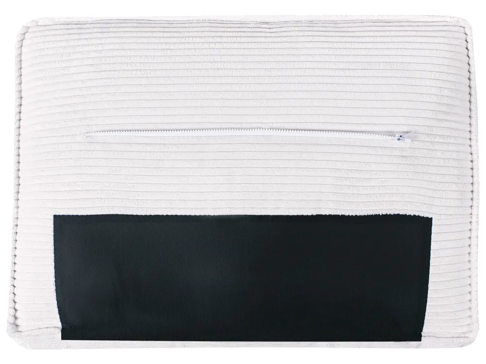 2 Seater Corduroy White Gelene