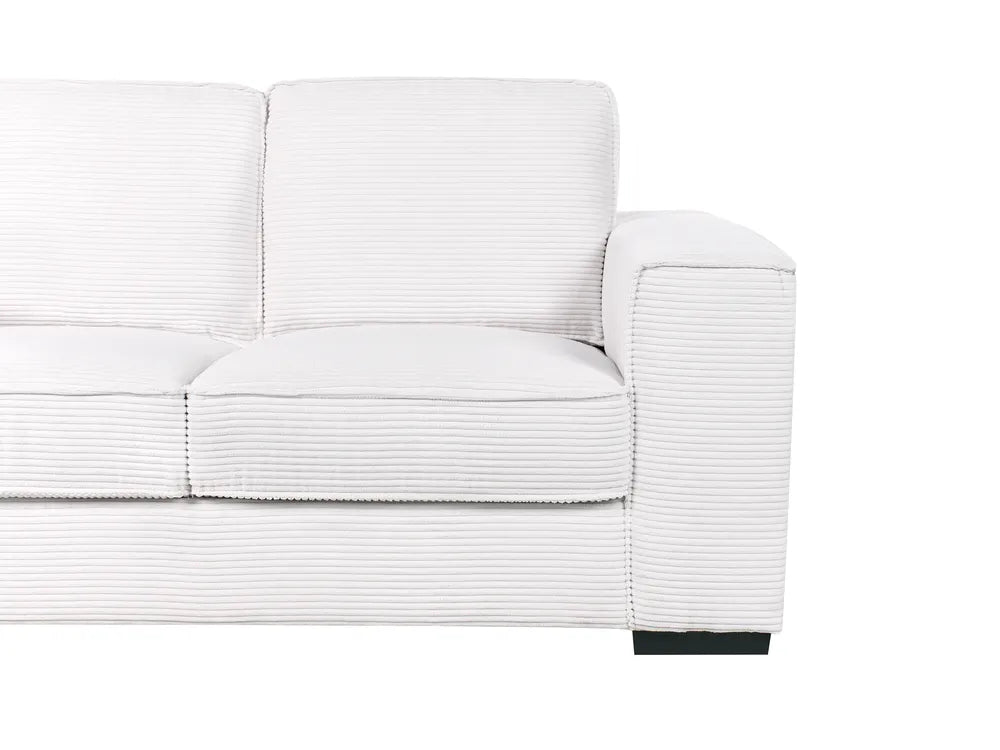 2 Seater Corduroy White Gelene