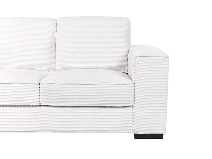 2 Seater Corduroy White Gelene