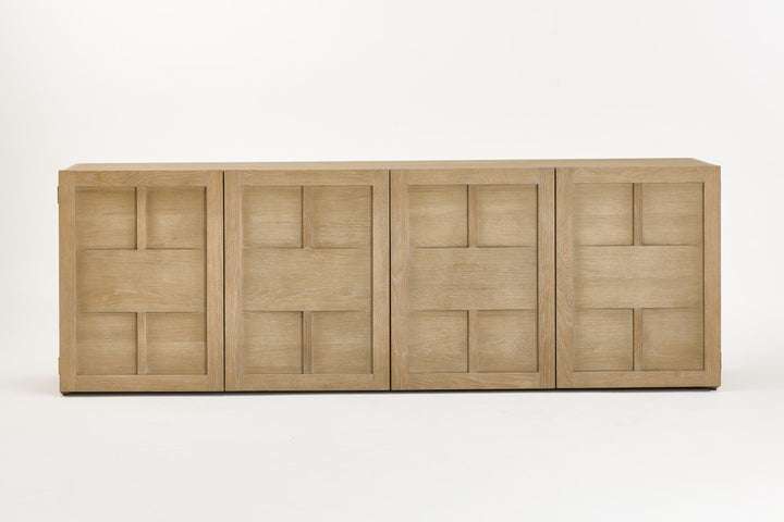 Smoky grey oak sideboard with 4 doors
