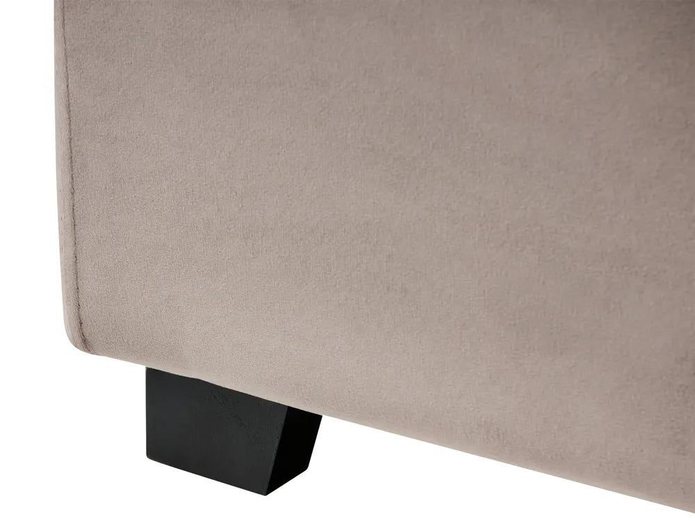 Bed Velvet 160 x 200 cm (EU King Size) Taupe Deilyn
