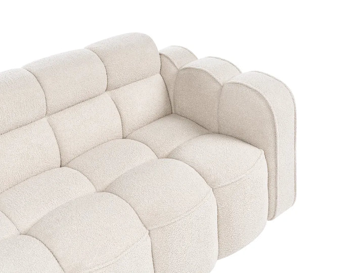 Sofa 2 Seater Boucle Beige Cevyn