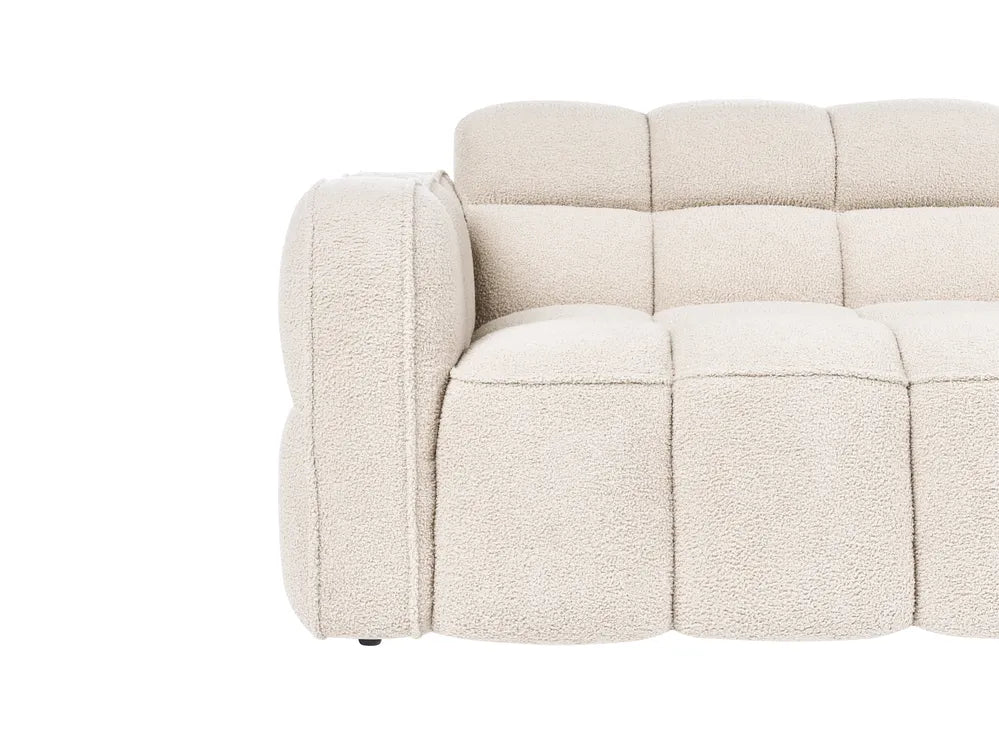 Sofa 2 Seater Boucle Beige Cevyn