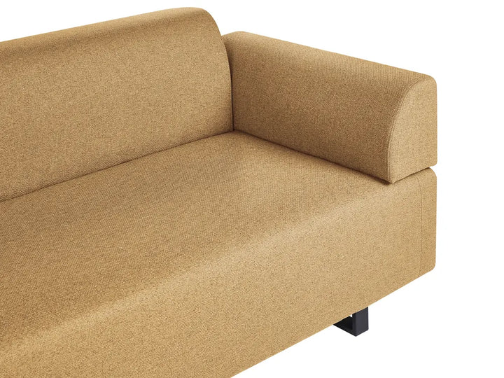 Sofa 3 Seater Fabric Mustard with Tables Quiniya