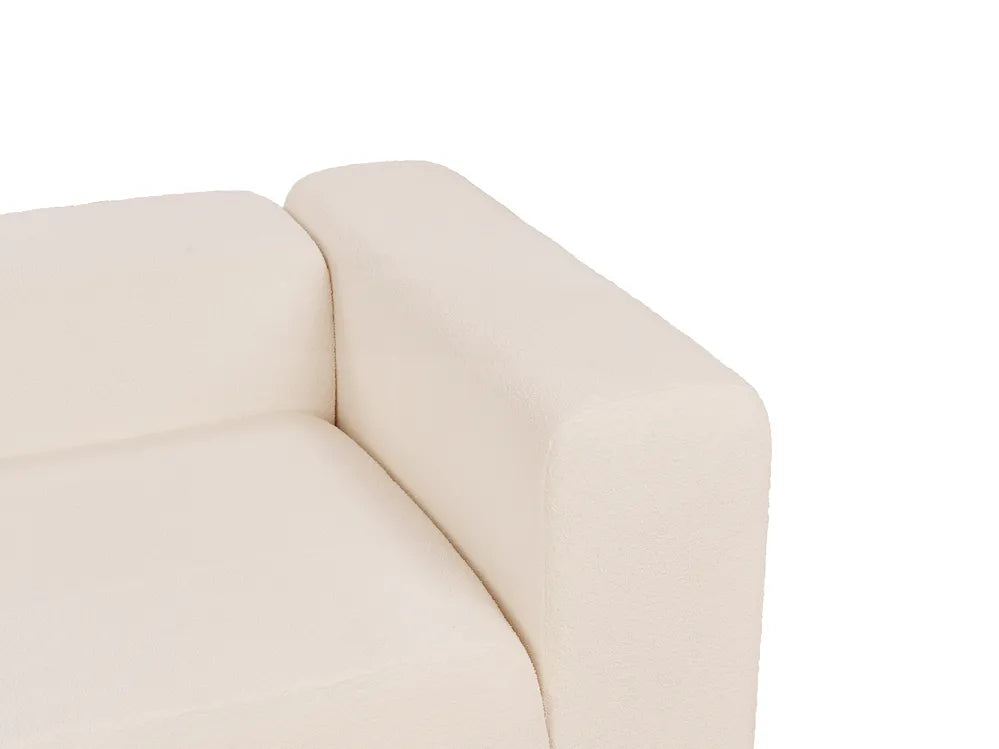 Modular Sofa 2 Seater Boucle Light Beige Alycea