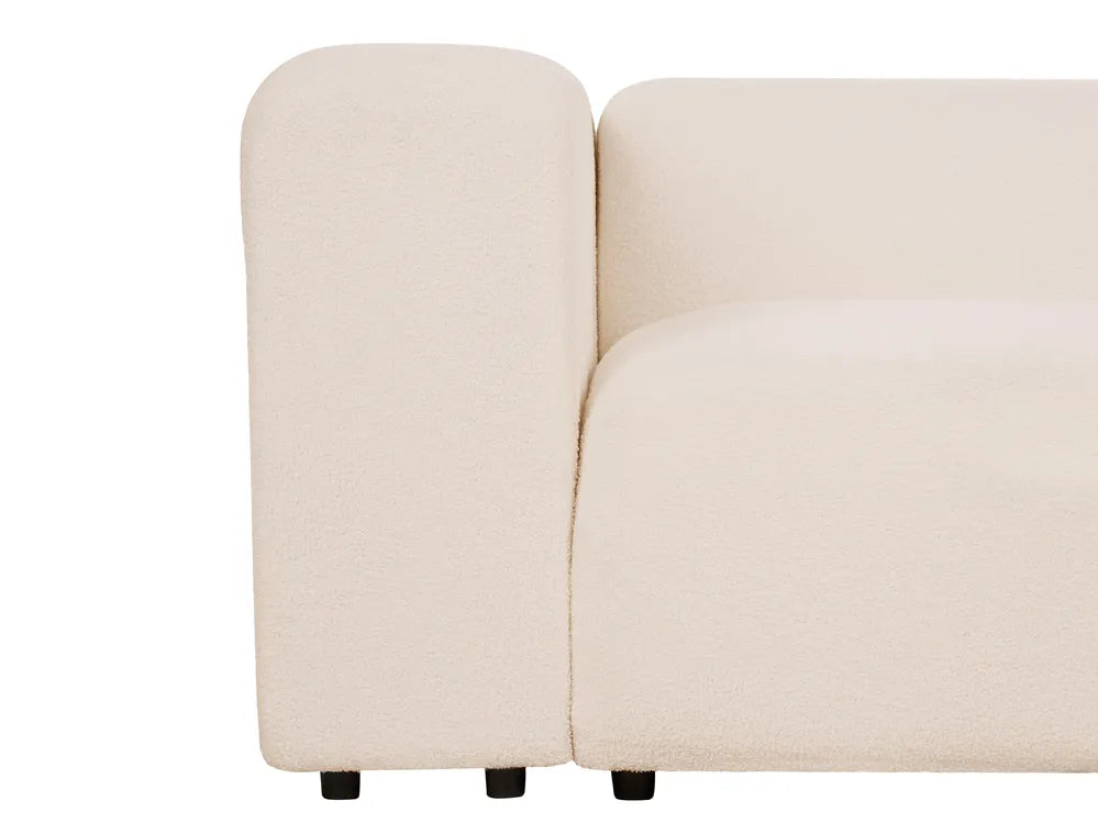 Modular Sofa 2 Seater Boucle Light Beige Alycea