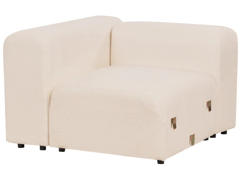Modular Sofa 2 Seater Boucle Light Beige Alycea