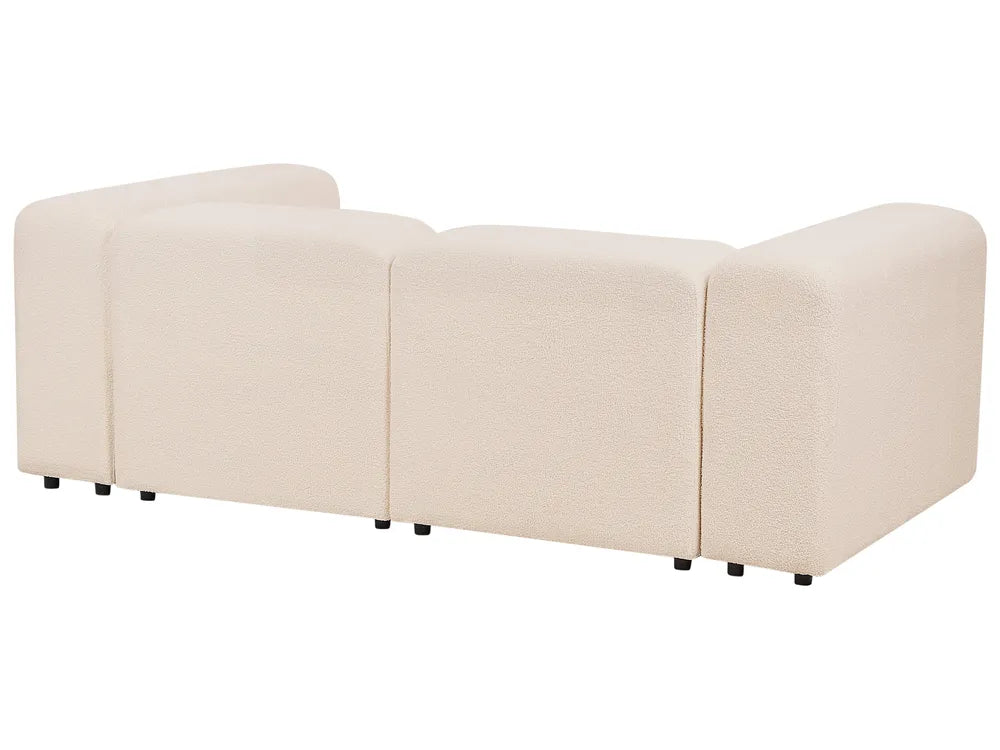 Modular Sofa 2 Seater Boucle Light Beige Alycea