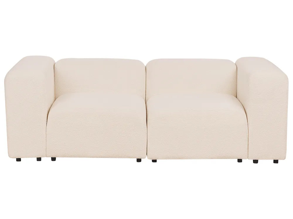 Beige sofa on a white background