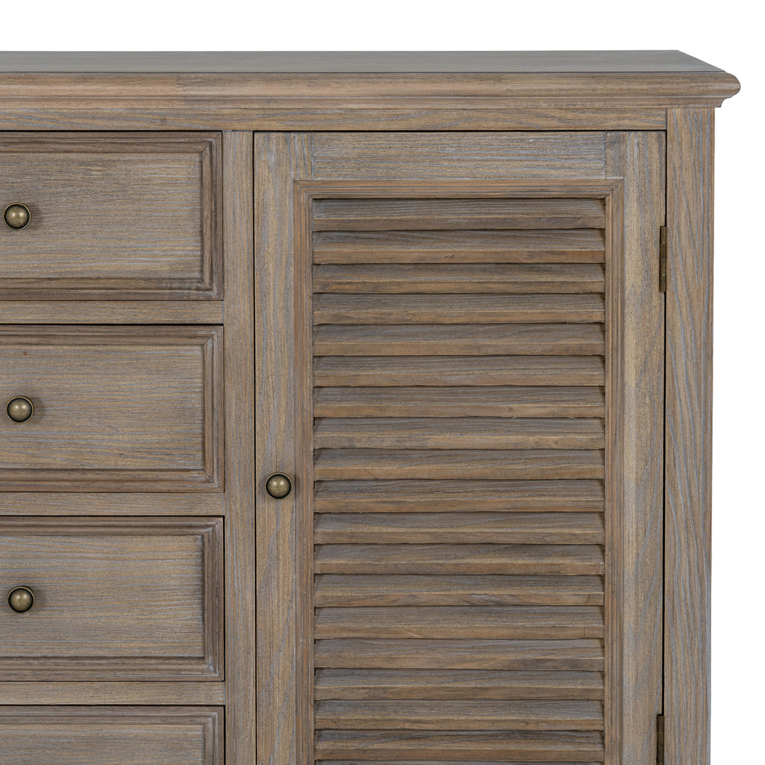 Delphine Collection 2 Door 4 Drawer Large Dresser Base
