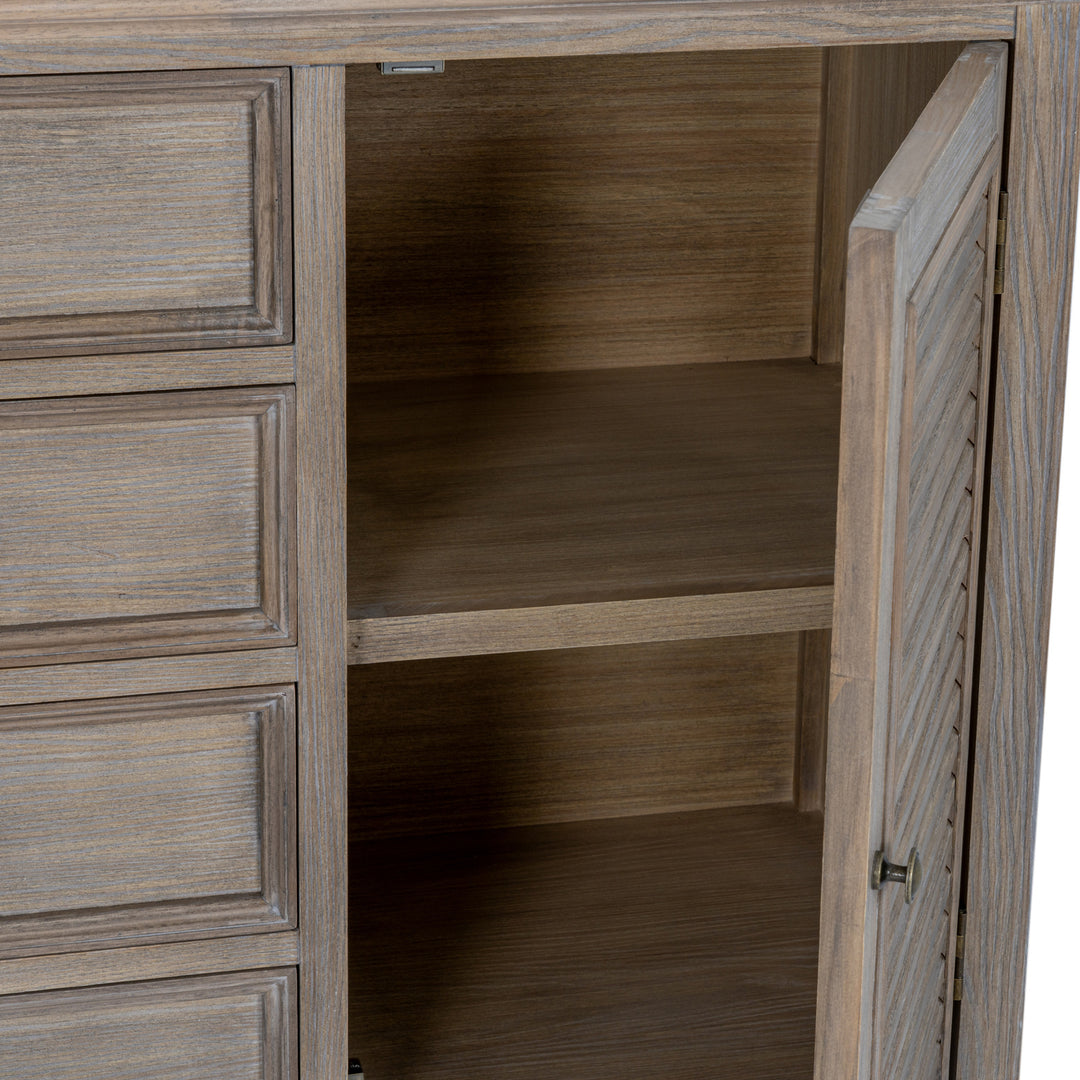 Delphine Collection 2 Door 4 Drawer Large Dresser Base