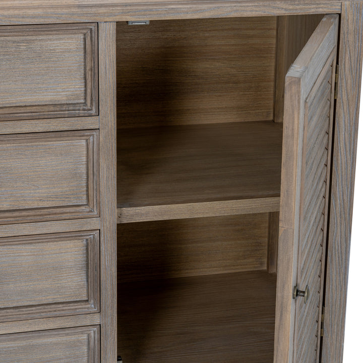 Delphine Collection 2 Door 4 Drawer Large Dresser Base