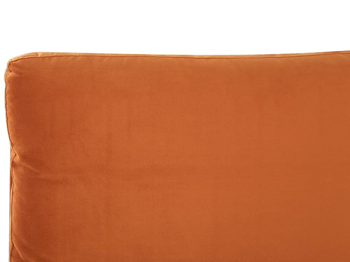 Bed Velvet 180 x 200 cm (EU Super King) Orange Avren