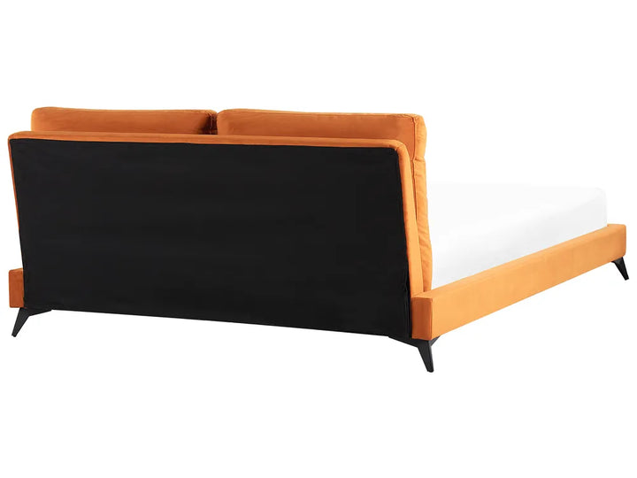 Bed Velvet 180 x 200 cm (EU Super King) Orange Avren