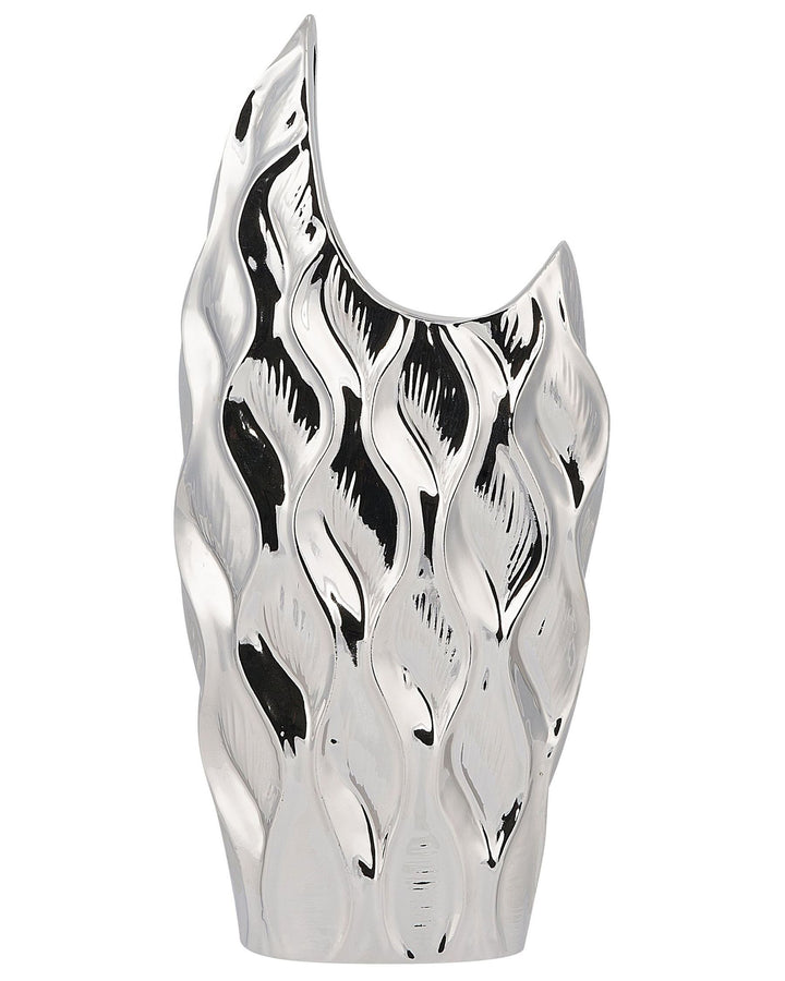 Haluza Decorative Vase Stoneware 35 cm Silver
