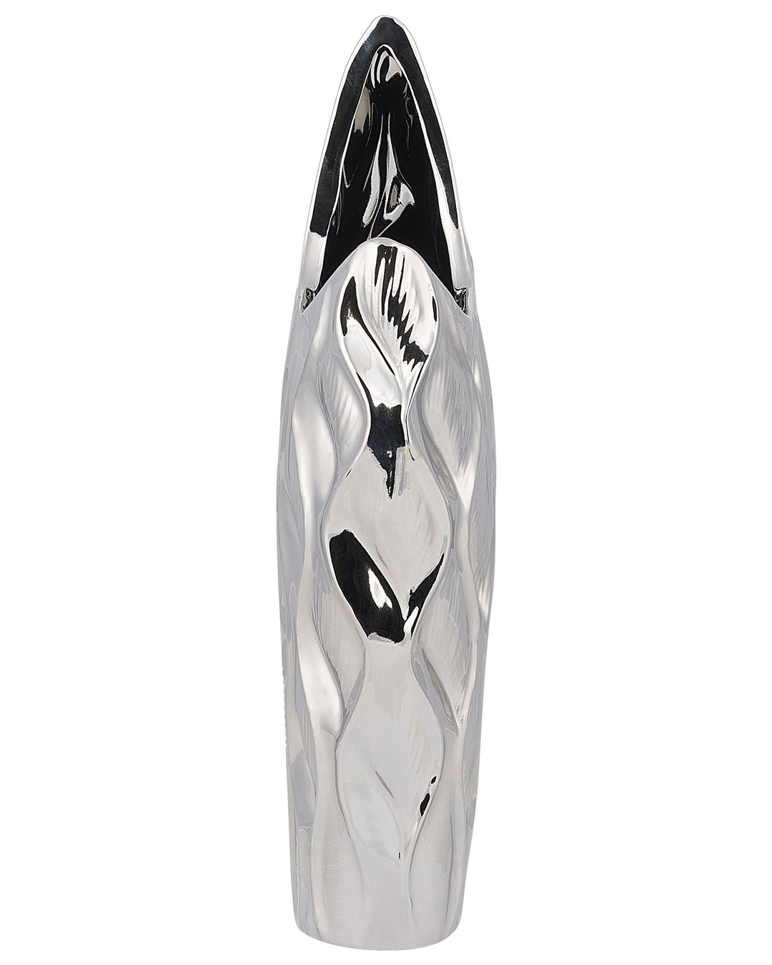 Haluza Decorative Vase Stoneware 35 cm Silver