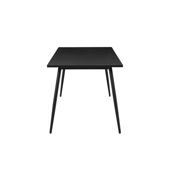 Horizon Black Wood Rectangular Dining Table 180cm