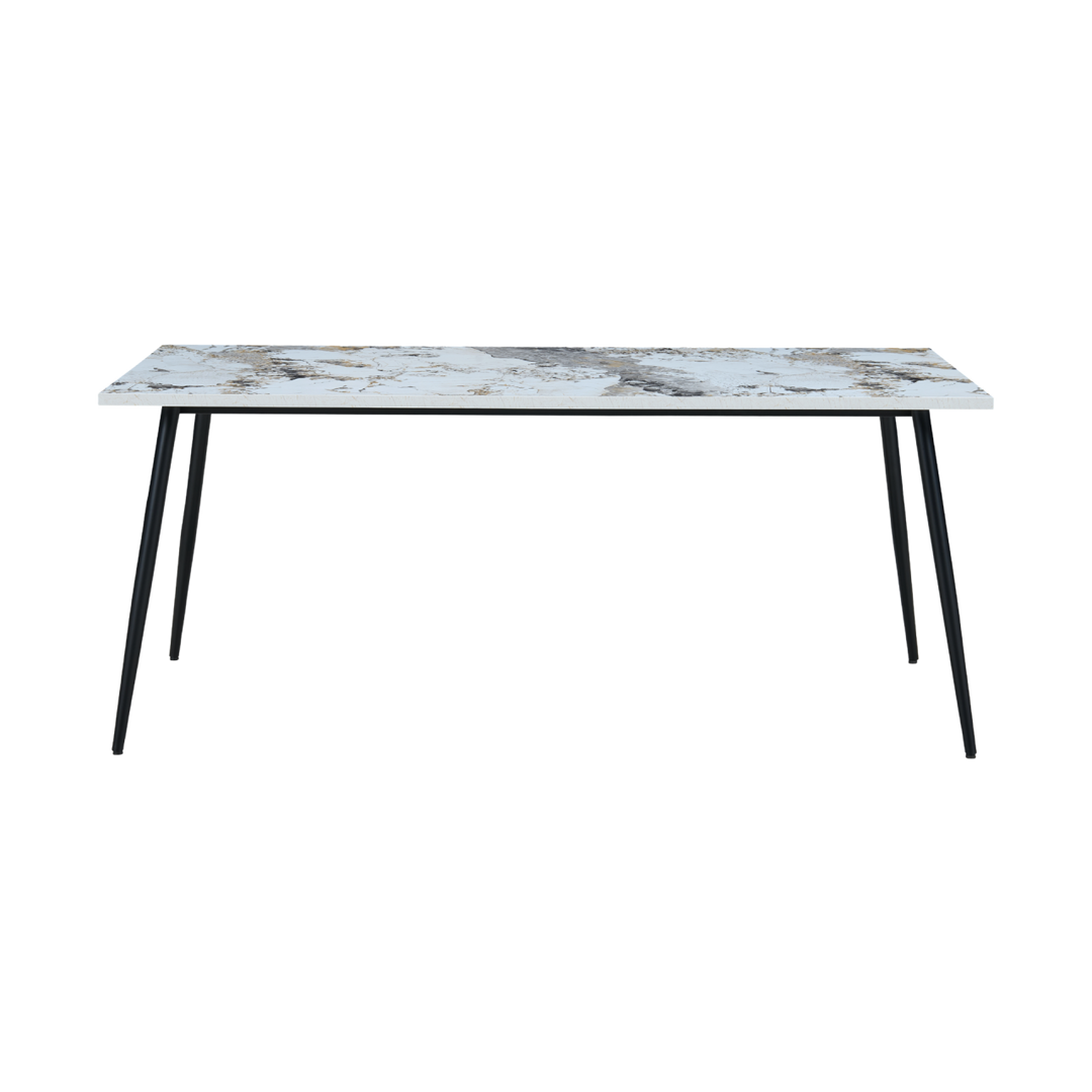 Horizon Mixed Marble Effect Rectangular Dining Table