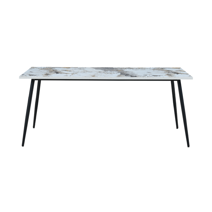 Horizon Mixed Marble Effect Rectangular Dining Table