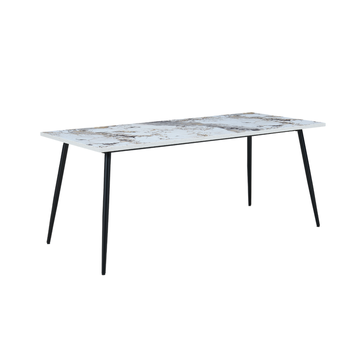 Horizon Mixed Marble Effect Rectangular Dining Table