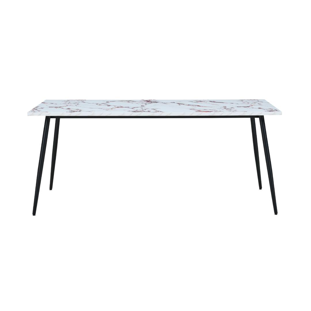 Horizon Mixed Marble Effect Rectangular Dining Table 180cm
