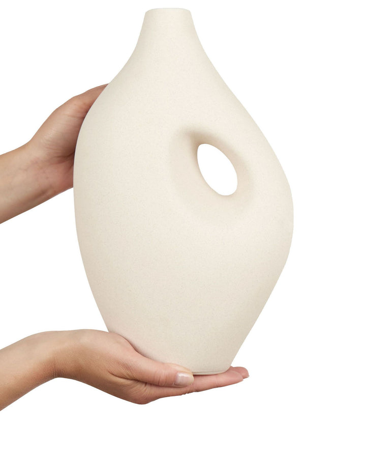 Komotini Flower Vase Ceramic 32 cm Off-White