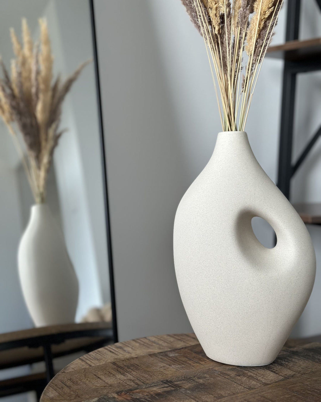 Komotini Flower Vase Ceramic 32 cm Off-White