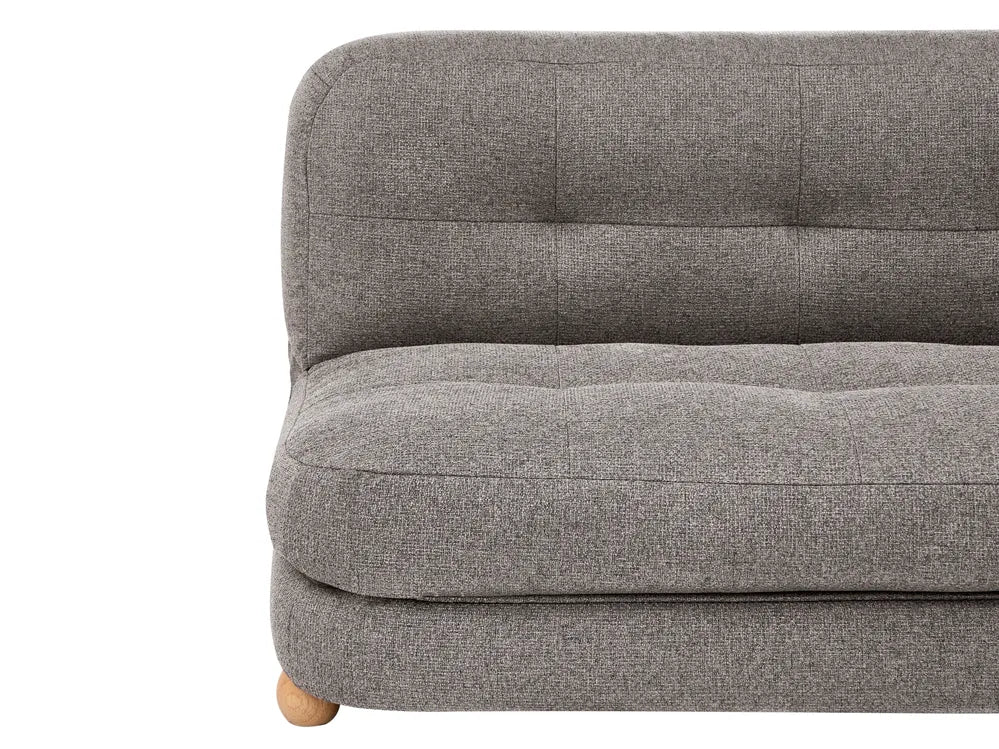 Sofa Bed 2 Seater Faux Linen Dark Grey Almarin