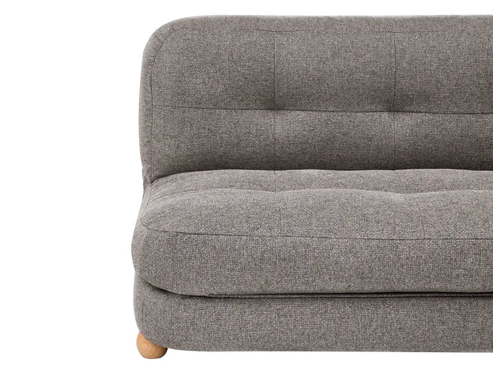Sofa Bed 2 Seater Faux Linen Dark Grey Almarin