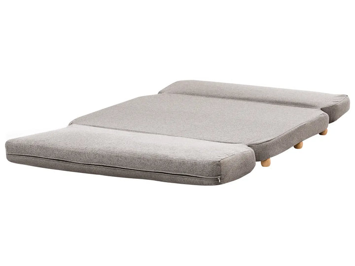 Sofa Bed 2 Seater Faux Linen Dark Grey Almarin