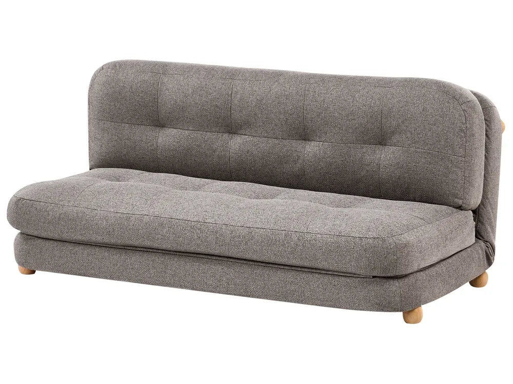 Sofa Bed 2 Seater Faux Linen Dark Grey Almarin
