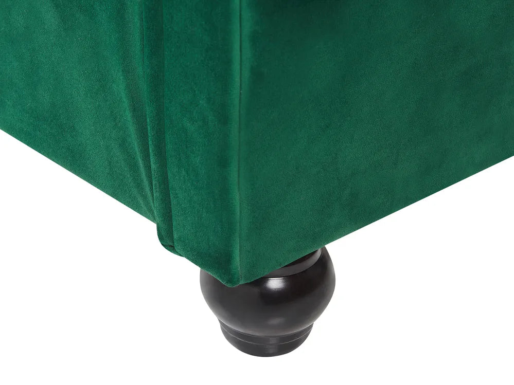 Waterbed Velvet 180 x 200 cm (EU Super King) Emerald Green Duluth