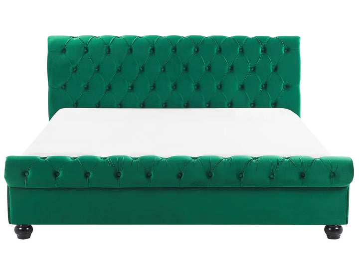 Waterbed Velvet 180 x 200 cm (EU Super King) Emerald Green Duluth