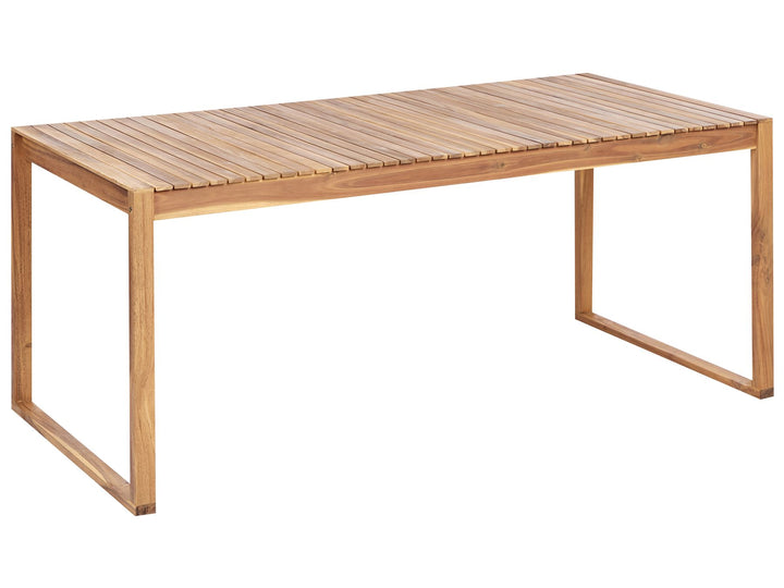 Sassari Garden Dining Table  II 180 cm 90 cm Certified Acacia Wood Light Brown