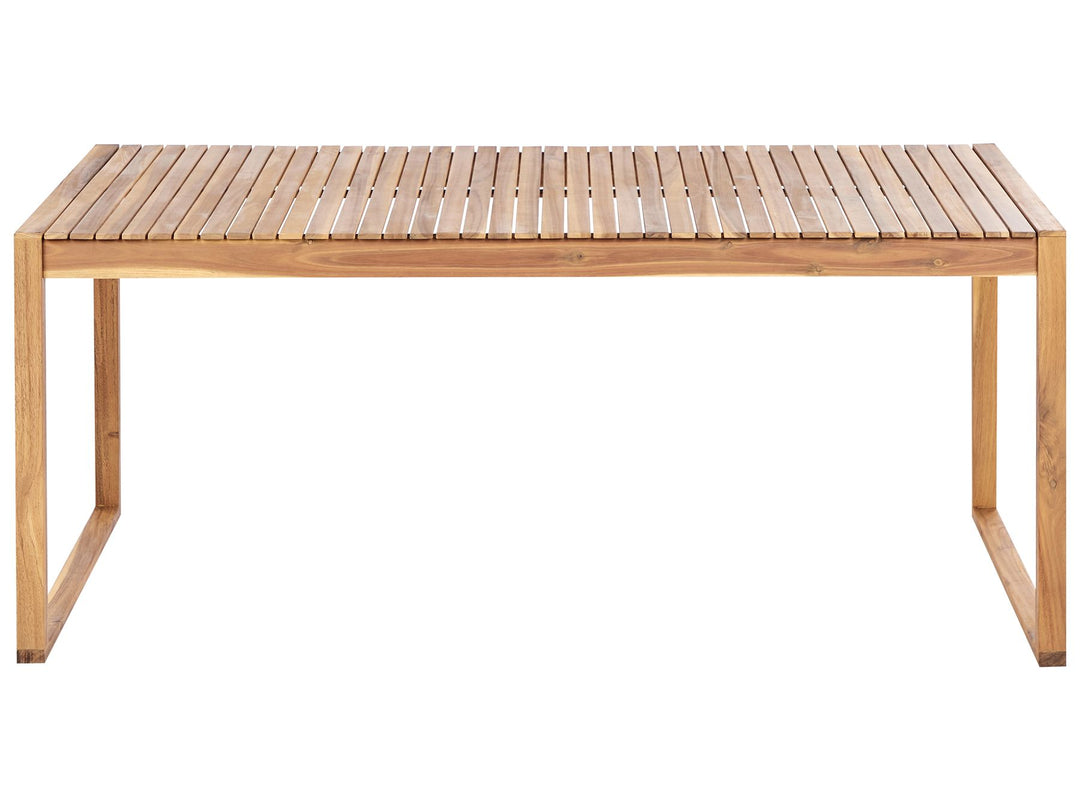 Sassari Garden Dining Table  II 180 cm 90 cm Certified Acacia Wood Light Brown