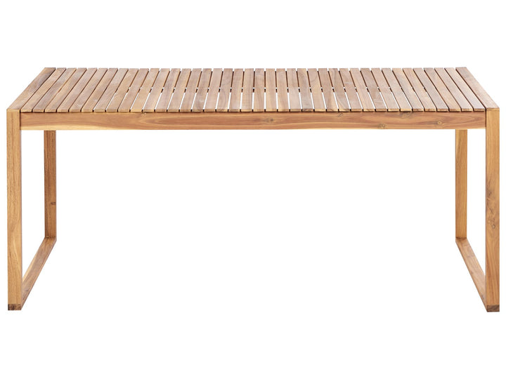 Sassari Garden Dining Table  II 180 cm 90 cm Certified Acacia Wood Light Brown