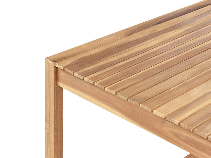 Sassari Garden Dining Table  II 180 cm 90 cm Certified Acacia Wood Light Brown