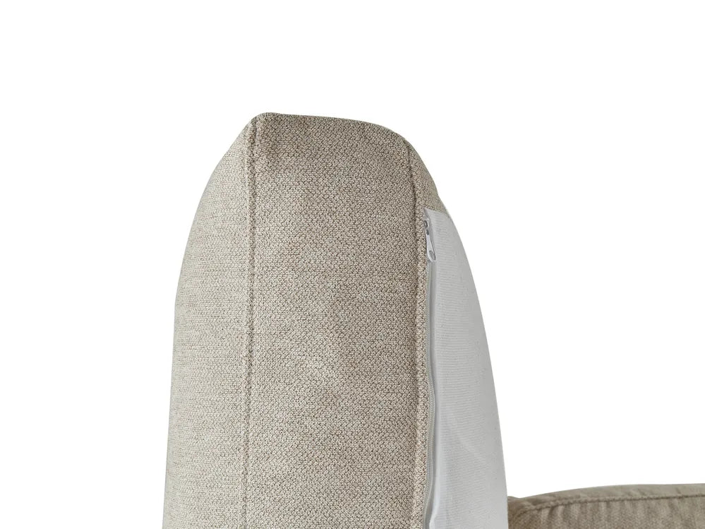 Corner Sofa 3 Seater Fabric Beige Right Hand Odriscoll