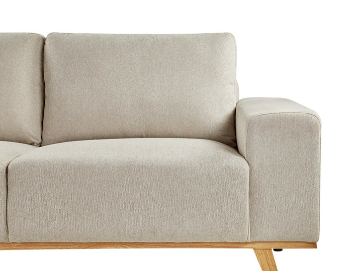 Corner Sofa 3 Seater Fabric Beige Right Hand Odriscoll