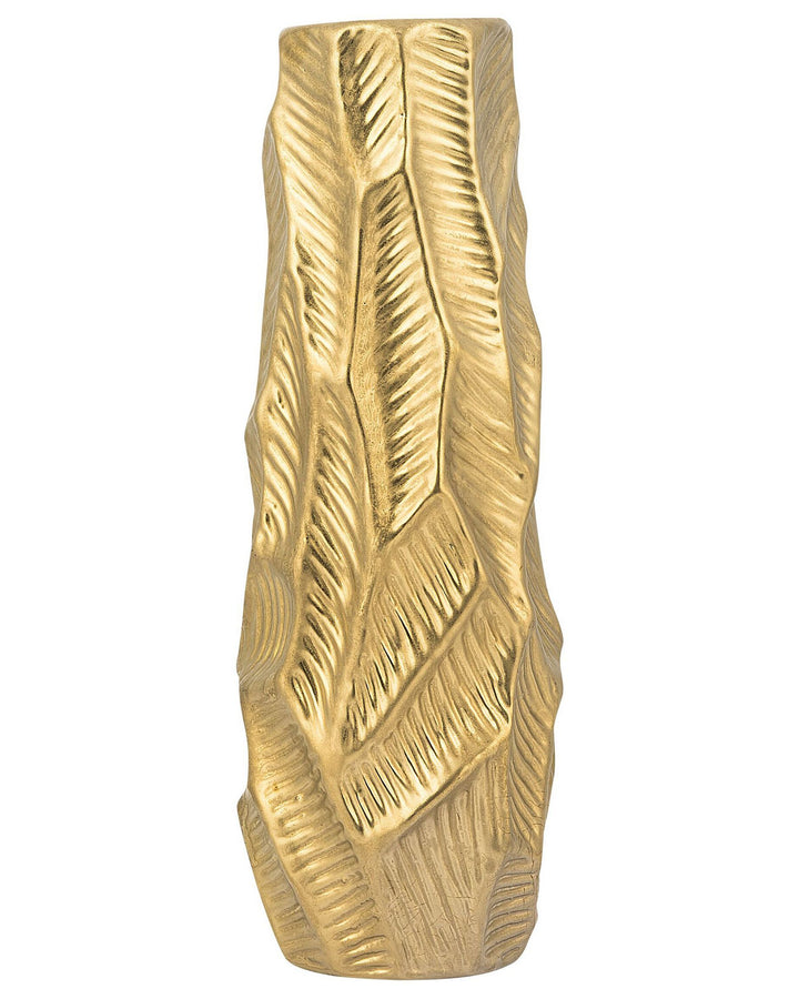 Zafar Decorative Vase Stoneware 37 cm Gold