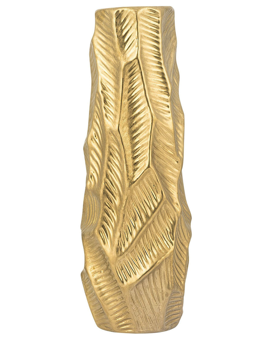 Zafar Decorative Vase Stoneware 37 cm Gold